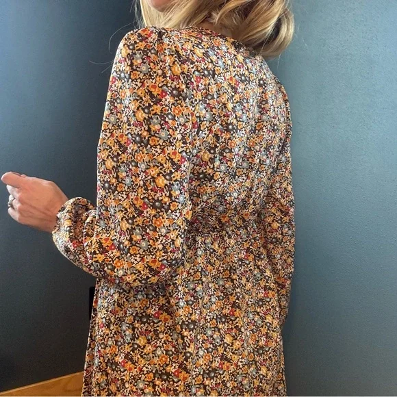 Bohemian Floral Long Sleeve Maxi Dress - Picture 7 of 10